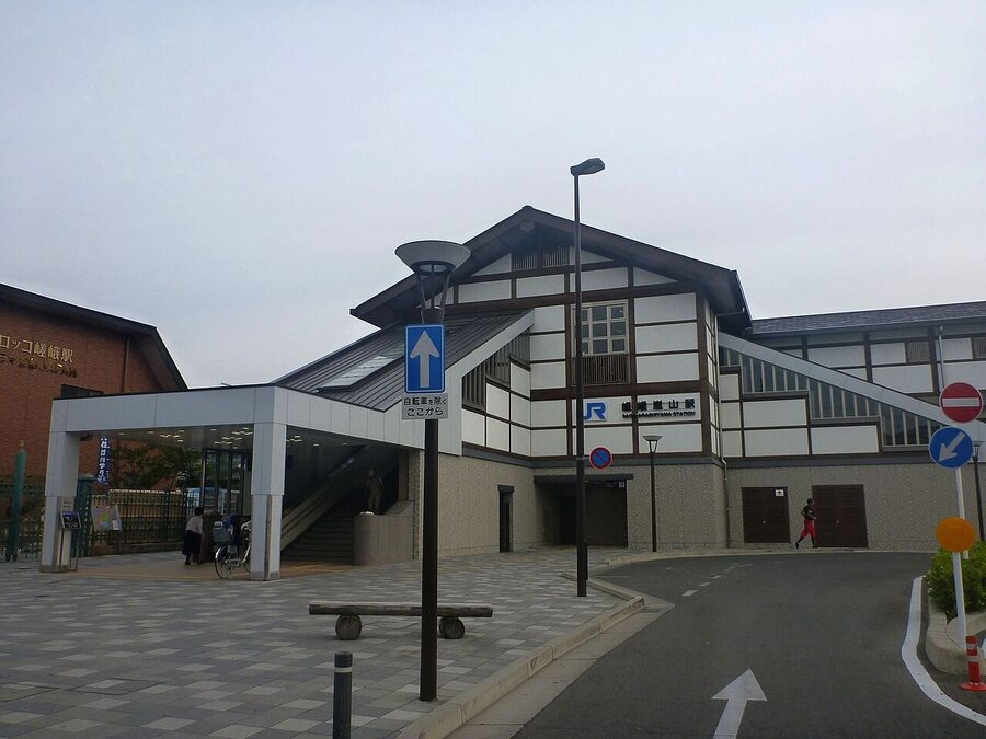 JR Saga-Arashiyama Station entrance Kyoto