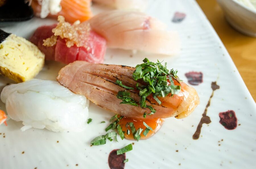Mentaiko cured cod roe on rice