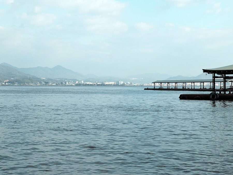 View over Hiroshima Bay from Mount Misen