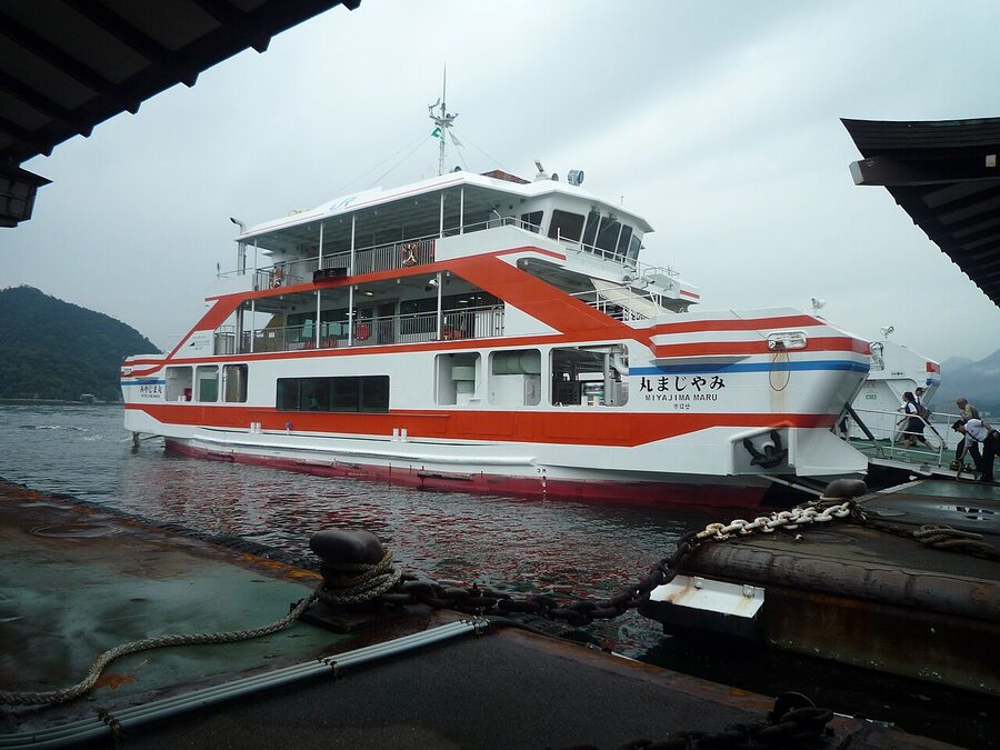 JR Miyajima Ferry, Misen Maru, on the Hiroshima Bay crossing