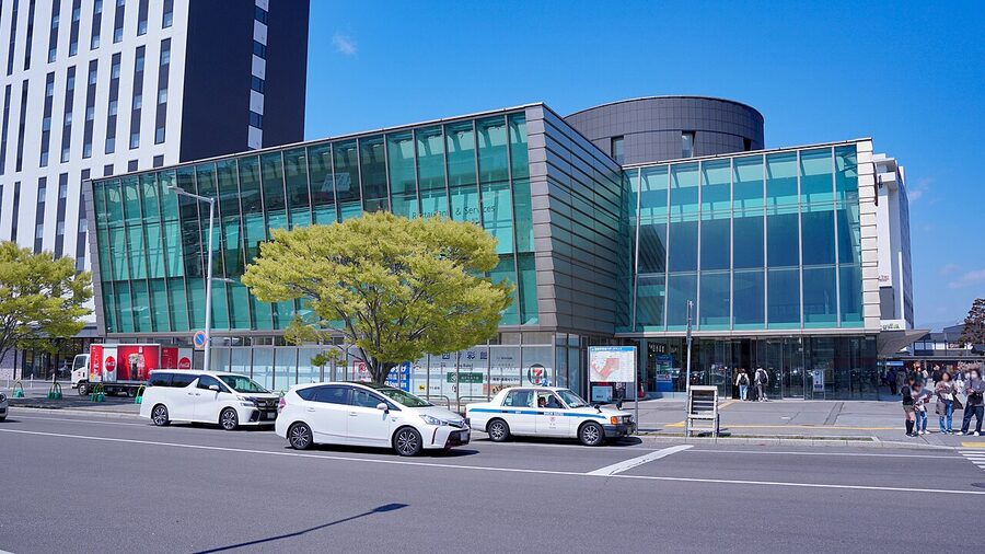 Hakodate Station exterior on JR Hokkaido