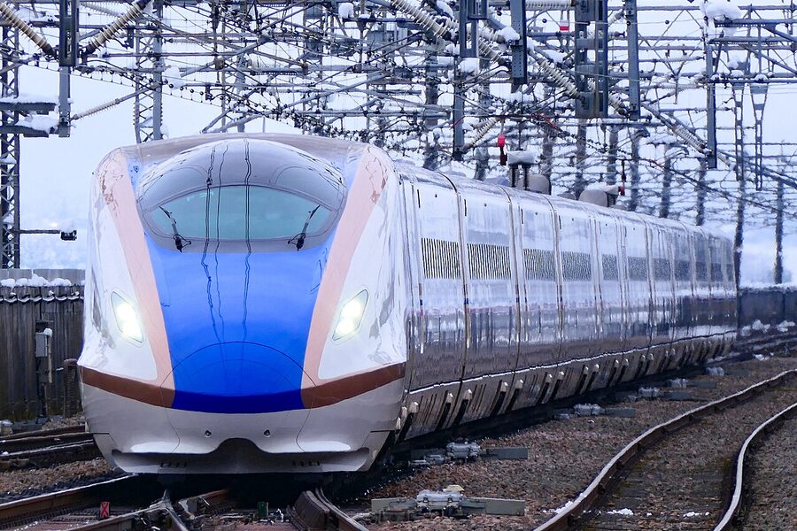 JR East E7 series Toki Shinkansen on the Joetsu Shinkansen line