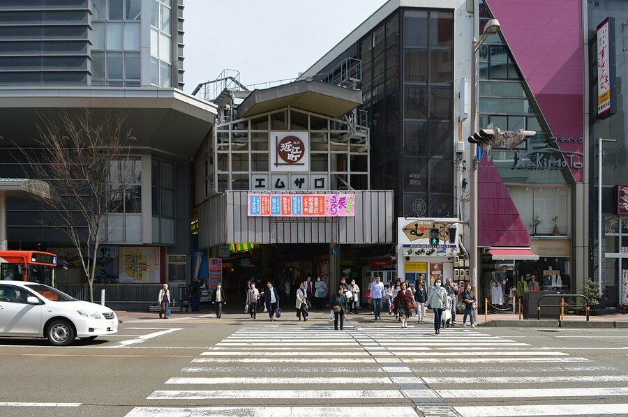 Omicho Market western entrance arcade
