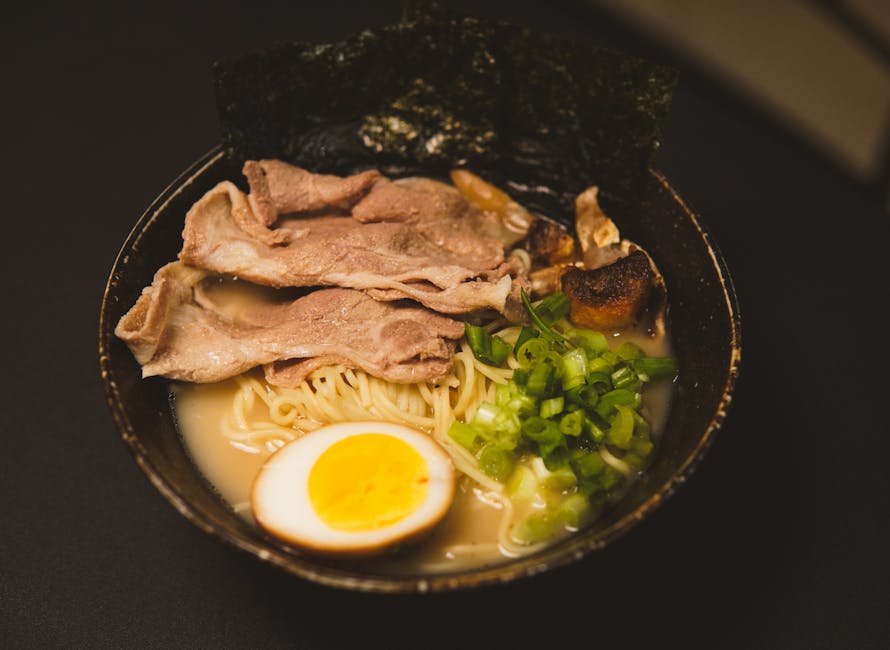 Tonkotsu Hakata-style ramen bowl with chashu pork, egg and green onion