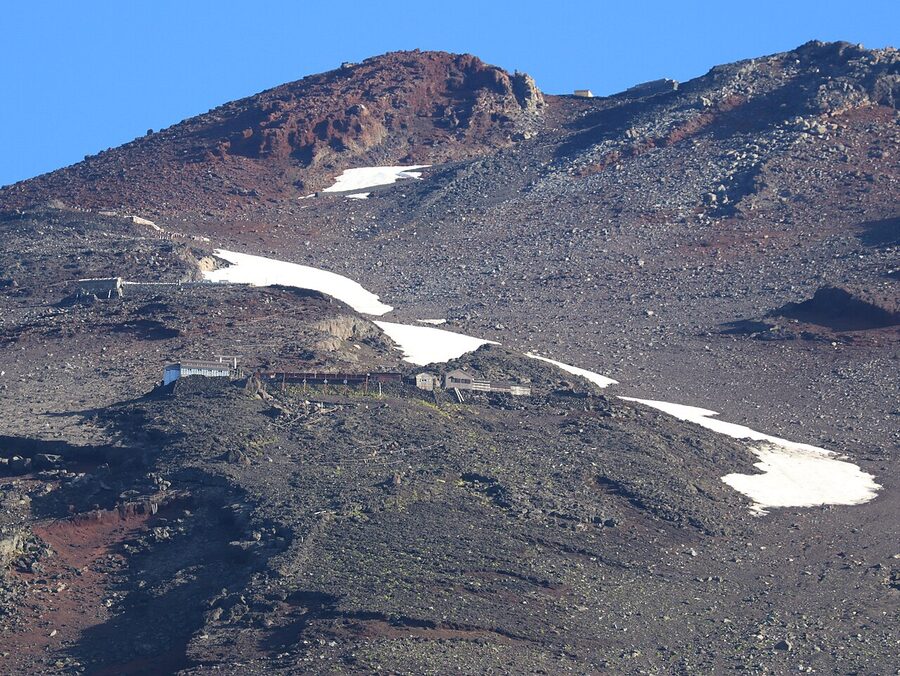 Fujinomiya Trail entrance area on Mt Fuji