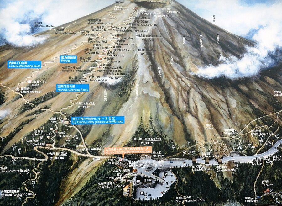 Fuji Subaru Line 5th Station with shops and climber facilities