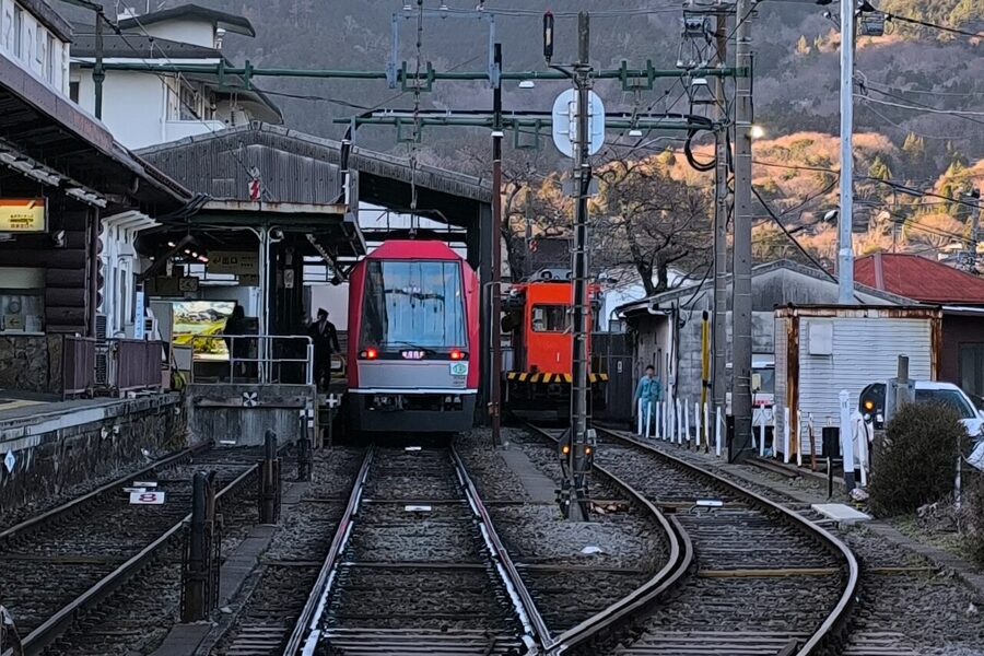 Hakone Tozan 3000 series train at Gora Station