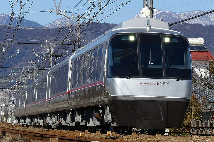 Odakyu Romance Car limited express train on the Hakone line