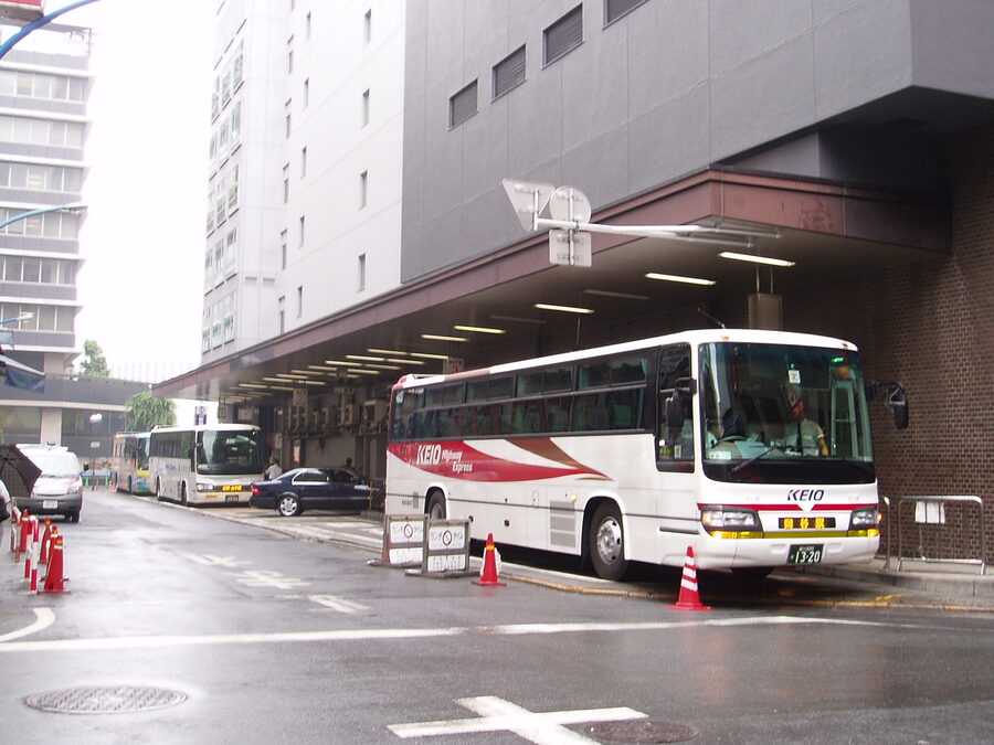 Shinjuku Expressway Bus Terminal exterior at JR Shinjuku Station New South Gate