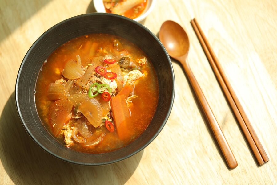 Champon noodle dish in the Nagasaki style