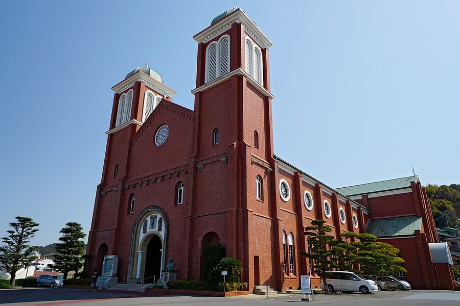 Urakami Cathedral exterior in Nagasaki
