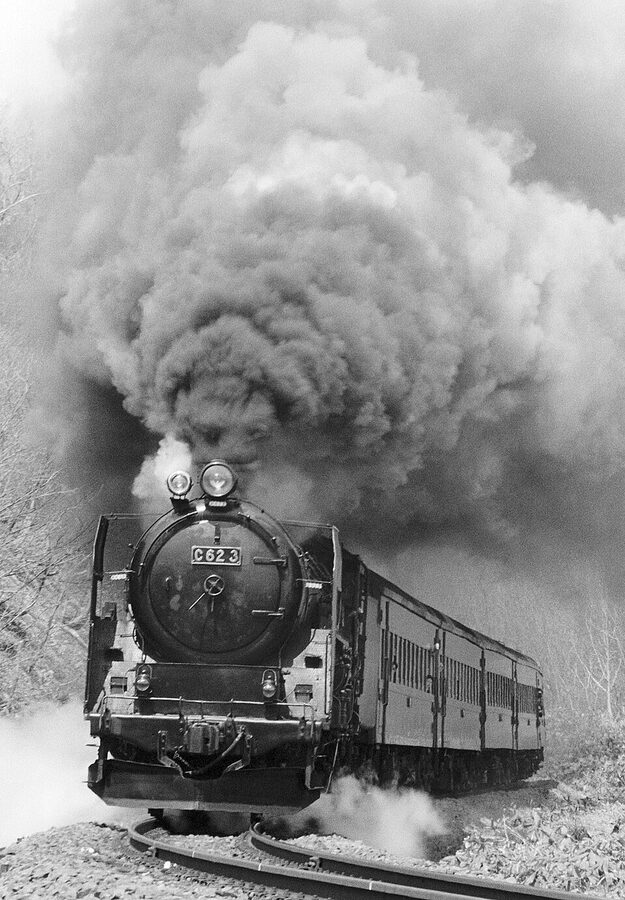 C62 steam locomotive at Niseko Station