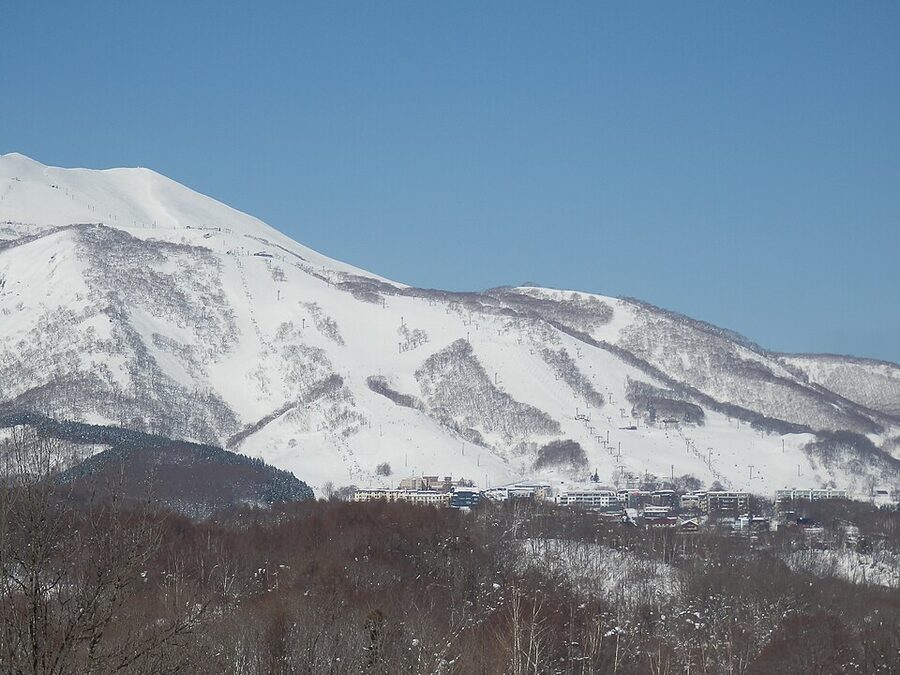 Niseko Hirafu village street at evening