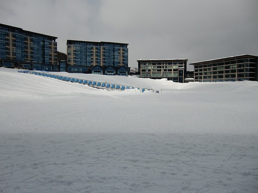 Park Hyatt Niseko Hanazono with beginner ski area and tube park