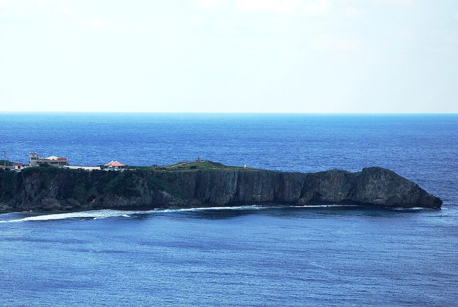 Cape Hedo seen from Yanbarukuina observatory above