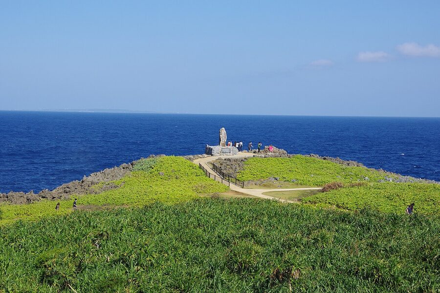 Cape Hedo limestone cliffs at the northern tip of Okinawa main island