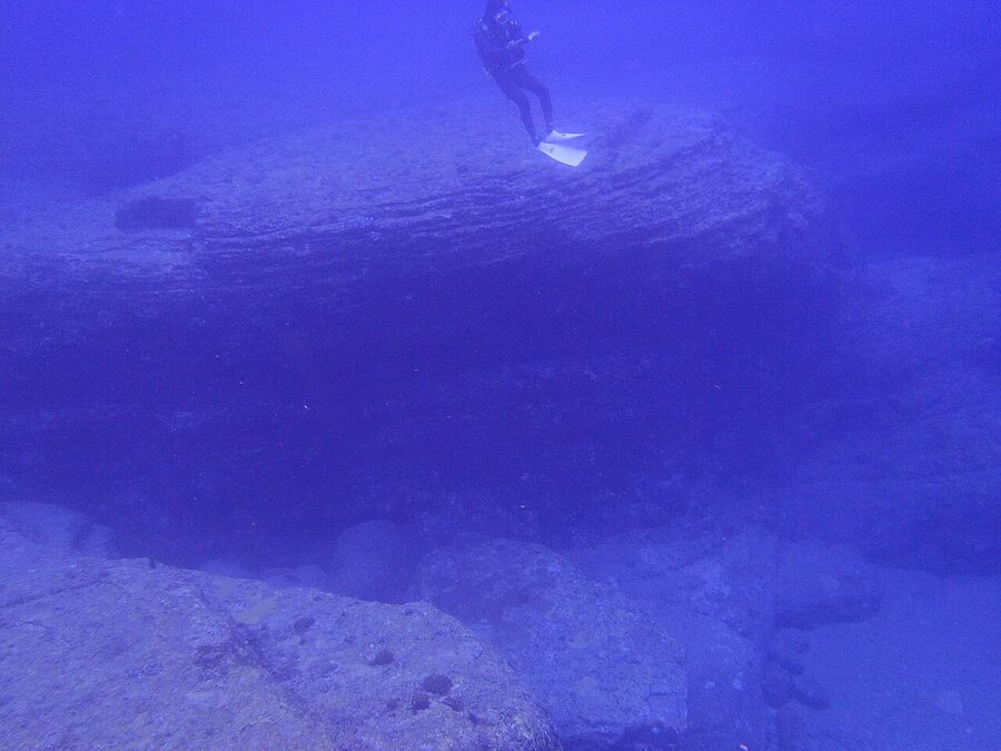 The cliffs of Yonaguni, the westernmost inhabited island in Japan