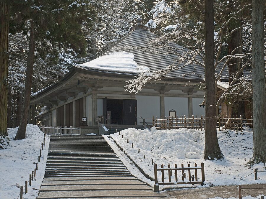 Konjikido Golden Hall pavilion at Chusonji temple, Hiraizumi