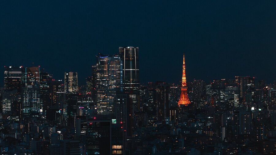Minato Ward Tokyo at night