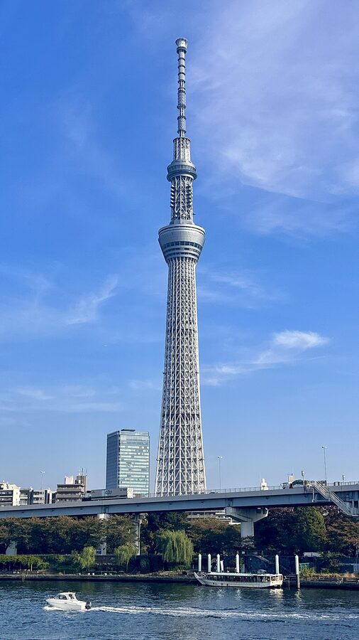 Tokyo Skytree from a low angle