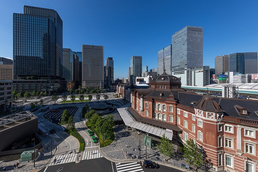 Tokyo Station Marunouchi side red-brick facade