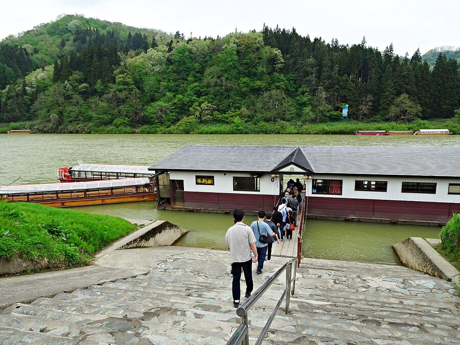Mogami River sightseeing boat operated by the Basho Line